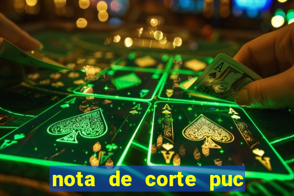 nota de corte puc minas 2024